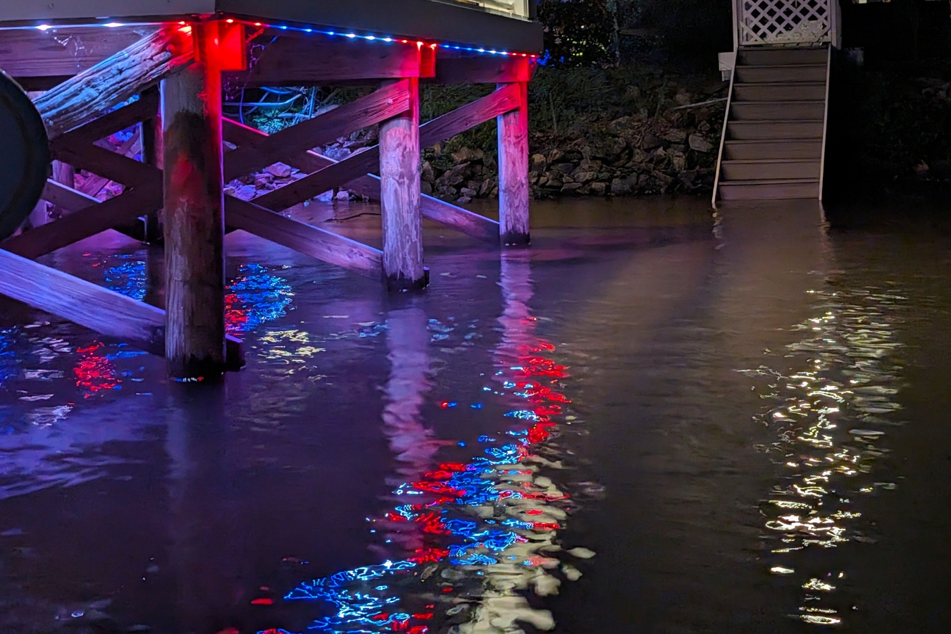 Boat dock lighting installation in Clearwater Florida